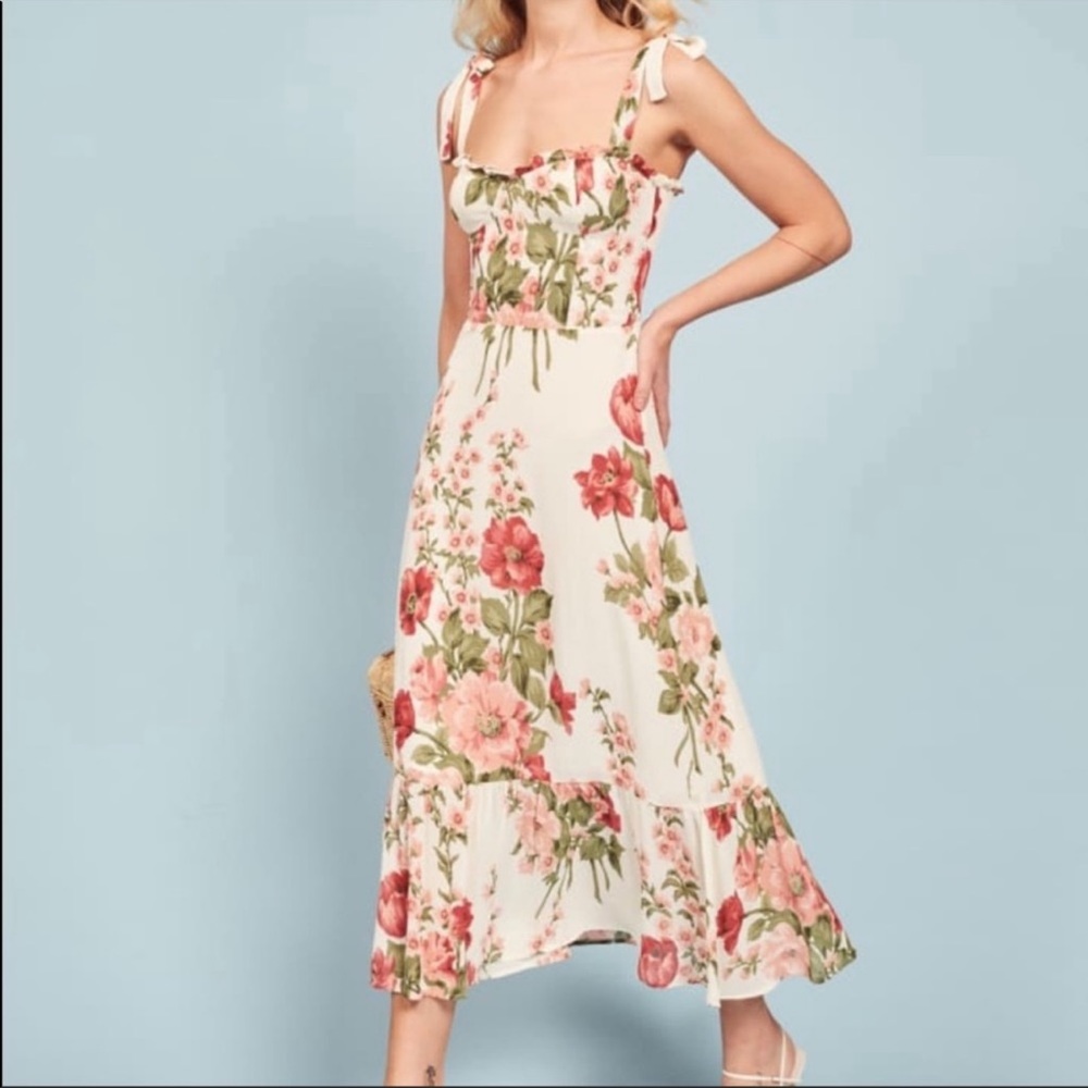 Reformation Floral Midi Dress
